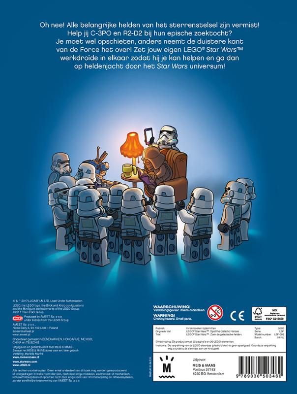 Zoek de galactische helden / Lego Star Wars achterkant