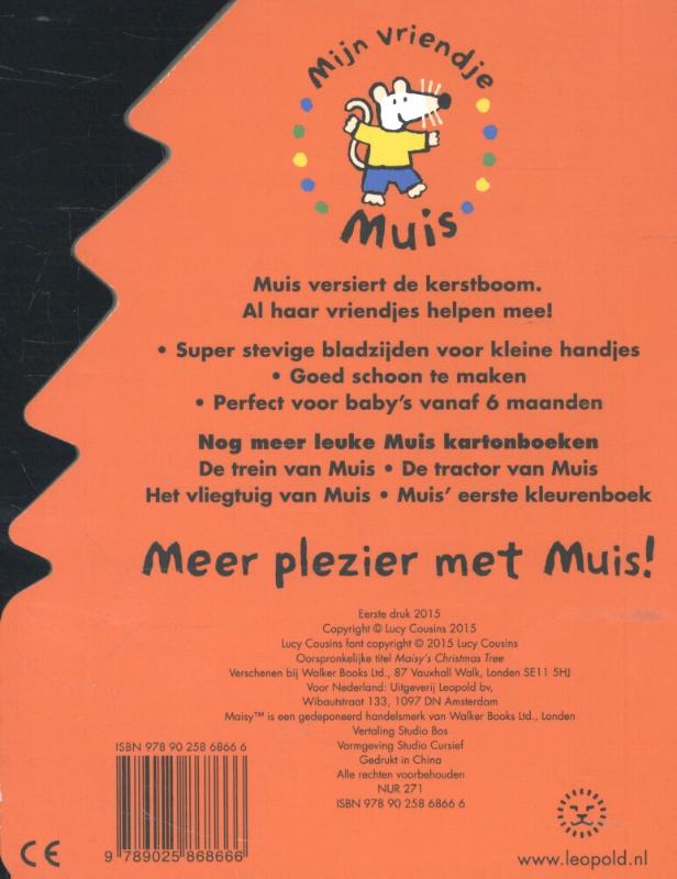 De kerstboom van Muis achterkant