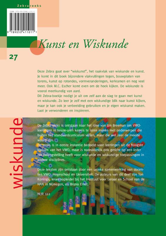 Kunst en Wiskunde / Zebra-reeks / 27 achterkant