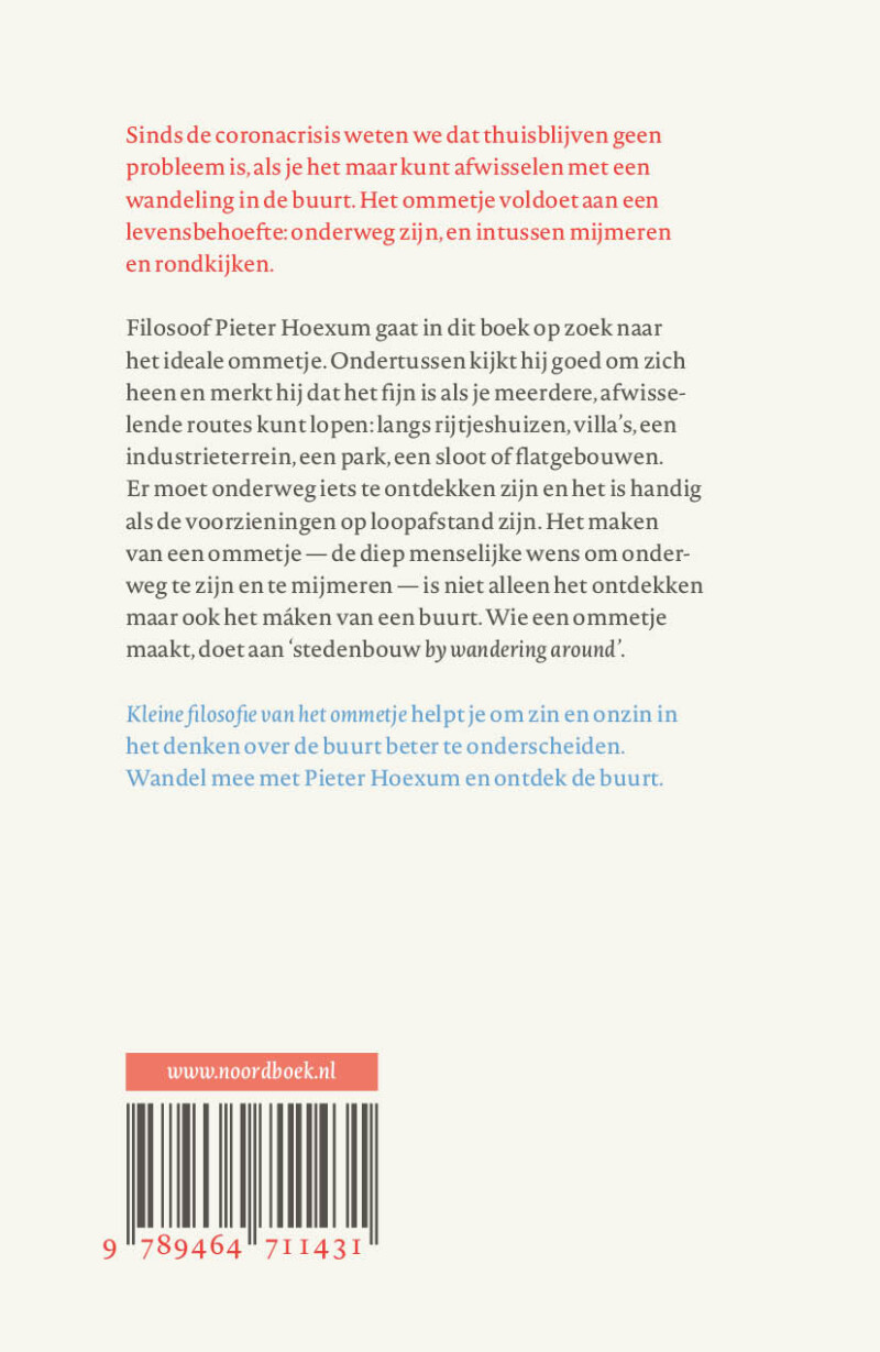 Kleine filosofie van het ommetje achterkant