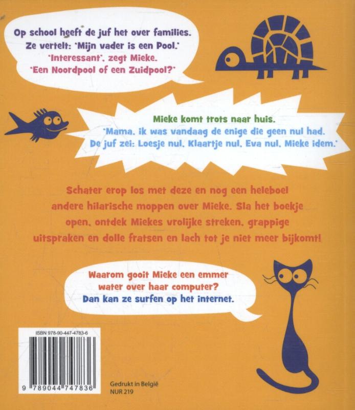 De grappigste Mieke moppen voor kinderen De grappigste Mieke moppen voor kinderen achterkant