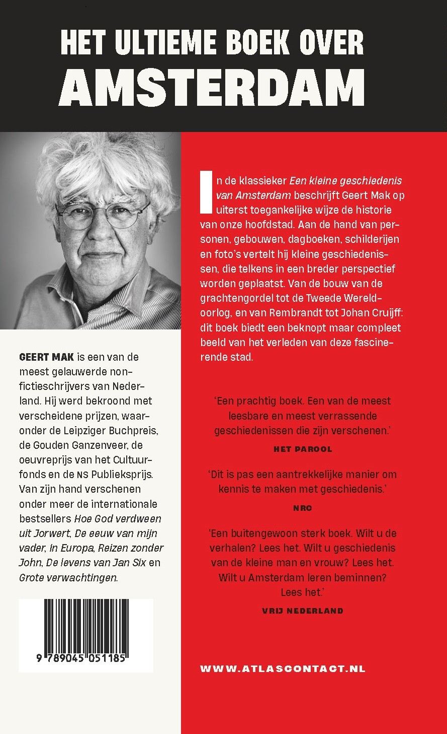 Een kleine geschiedenis van Amsterdam achterkant