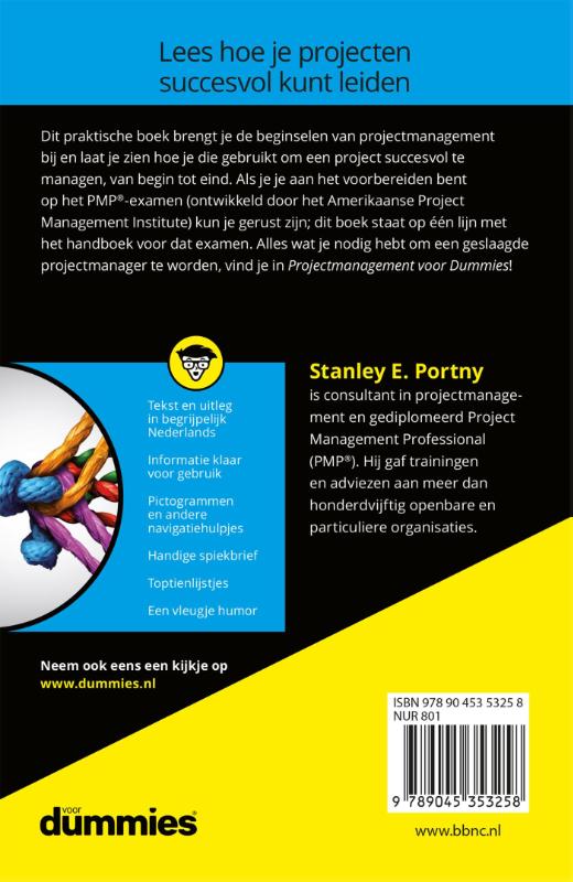 Projectmanagement voor Dummies / Voor Dummies achterkant