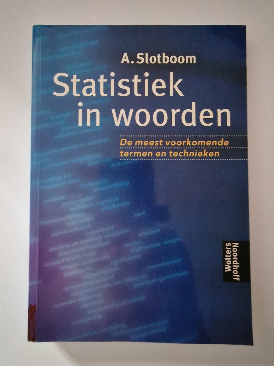 A. Slotboom Statistiek In Woorden