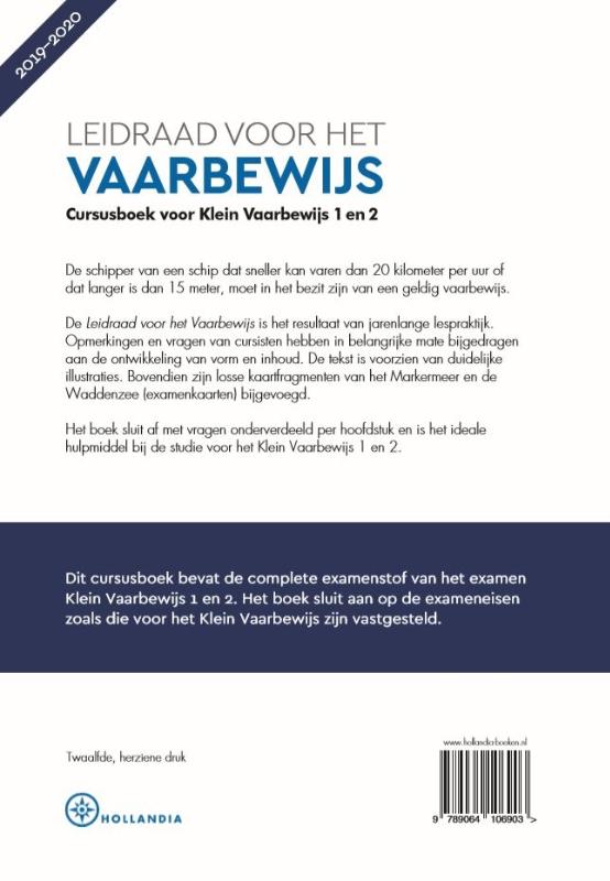 Leidraad voor het Vaarbewijs achterkant