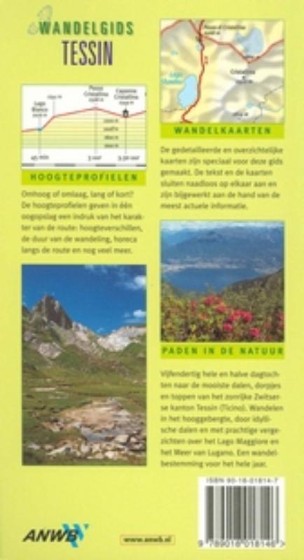 Tessin / ANWB wandelgids achterkant