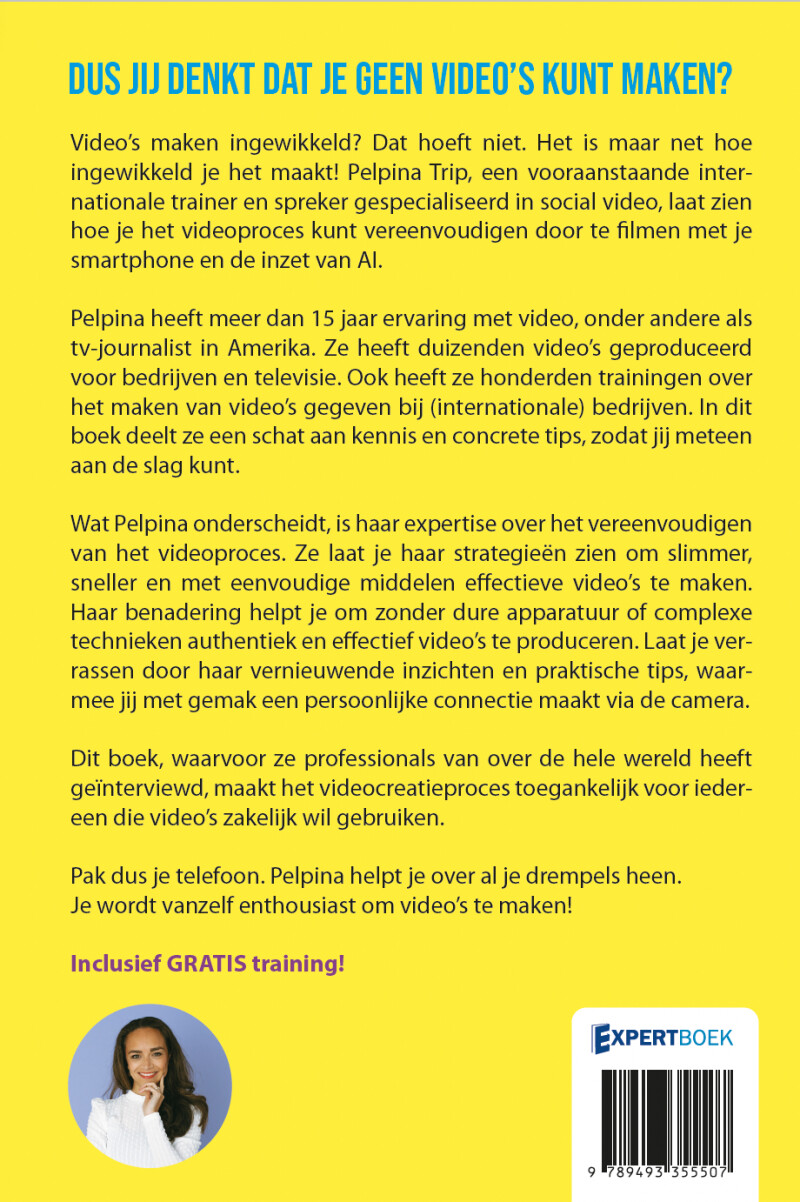 Dus jij denkt dat je geen video's kunt maken? achterkant