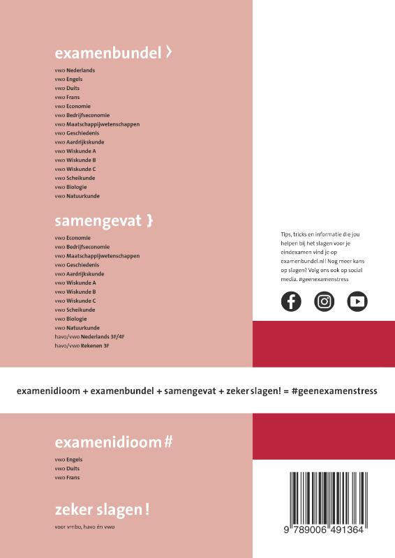 Examenbundel vwo Wiskunde B 2021/2022 Examenbundel vwo Wiskunde B 2021/2022 achterkant