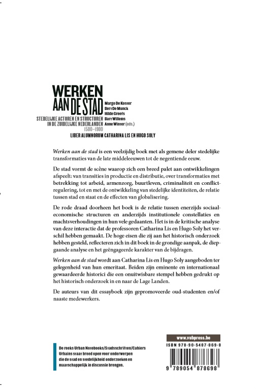 Urban Notebooks / Stadsschriften / Cahiers Urbains 4 -   Werken aan de Stad achterkant