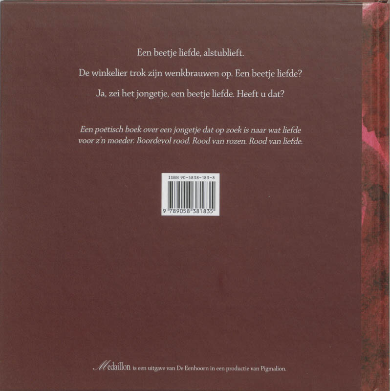 De roos / Medaillon achterkant