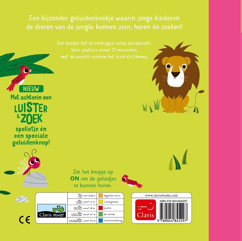 De jungle / Geluidenboekjes achterkant