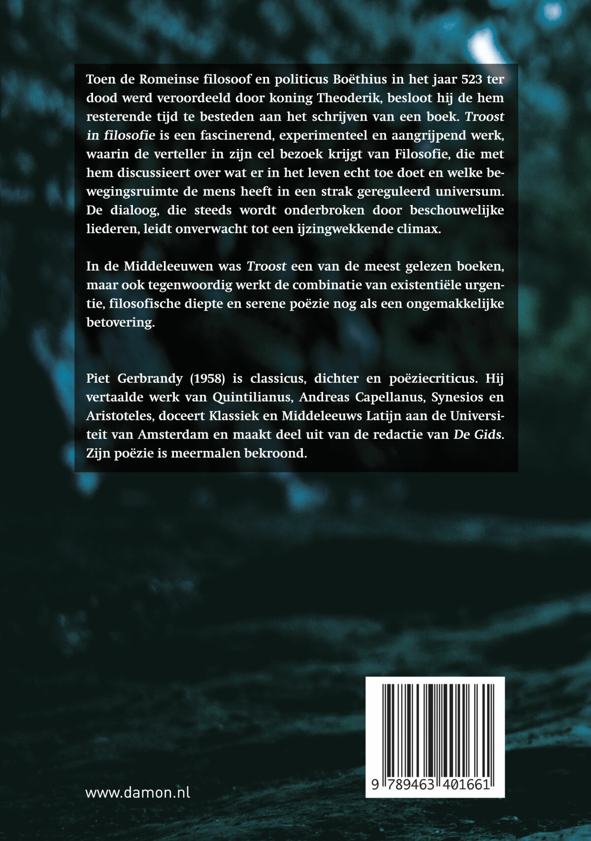Troost in filosofie achterkant