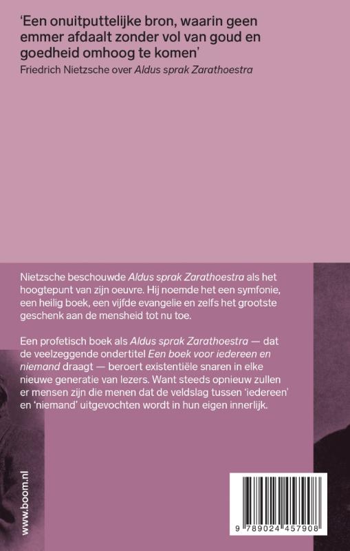 Aldus sprak Zarathoestra achterkant