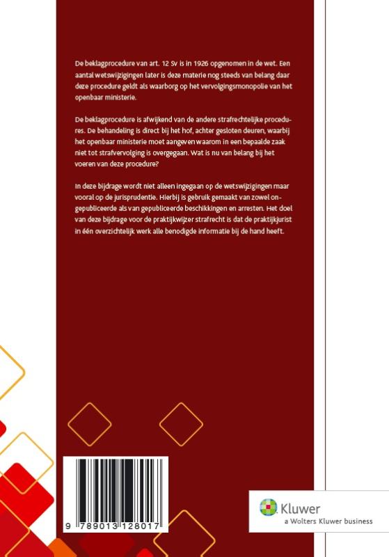 De beklagprocedure in strafzaken achterkant