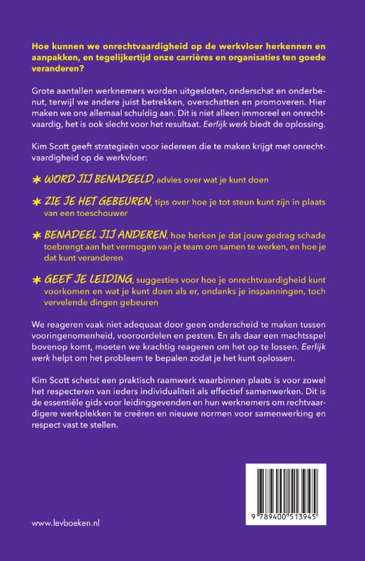 Eerlijk werk achterkant