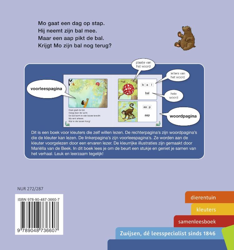 de bal van mo / Kleuters samenleesboeken achterkant