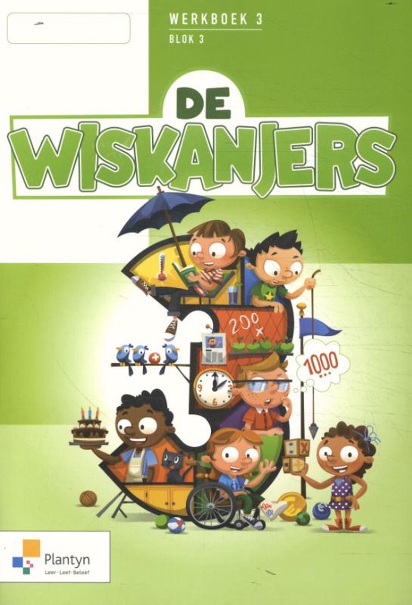 boekenbalie_9789030154204_cover De Wiskanjers 3de leerjaar blok 3 Werkboek