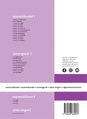 Examenbundel vmbo-gt/mavo Nederlands 2022/2023 achterkant