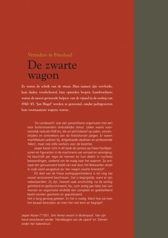 De zwarte wagon achterkant
