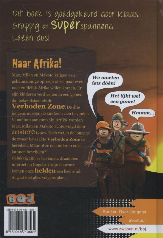 Naar Afrika! / B.O.J. achterkant