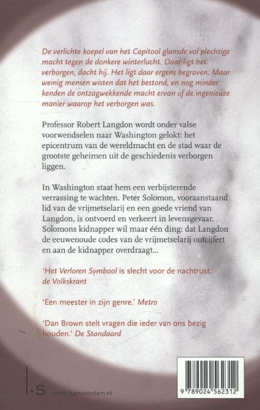 Robert Langdon - Het verloren symbool achterkant