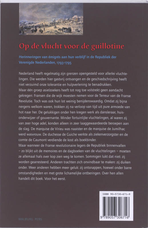 Op de vlucht voor de guillotine achterkant