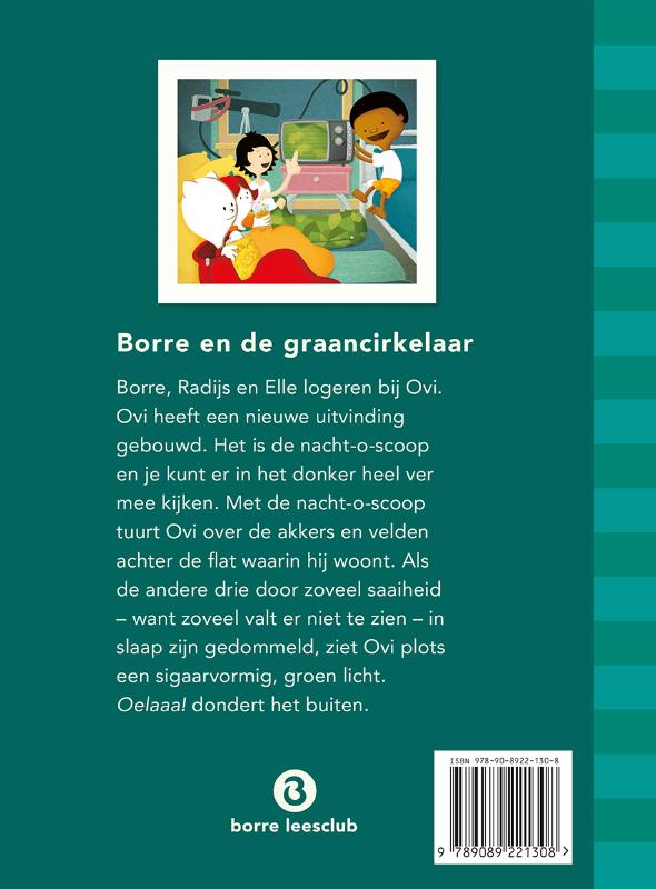 Borre en de graancirkelaar / De Gestreepte Boekjes achterkant