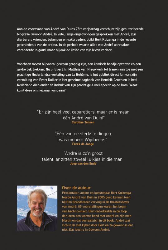 Gewoon André Gewoon André achterkant