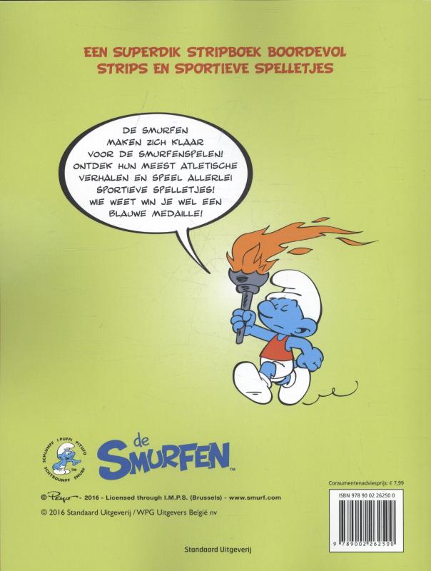 De Smurfen  -   De Smurfenspelen achterkant