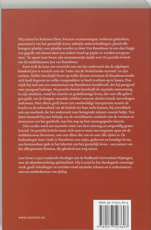 De articulatie van de mystieke omvorming in 'Die geestelike Brulocht' van Jan van Ruusbroec achterkant