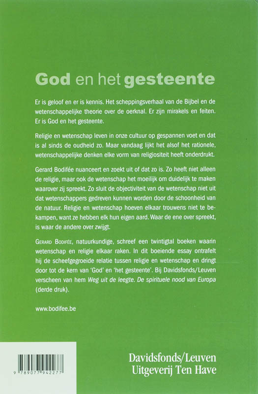 God en het gesteente achterkant