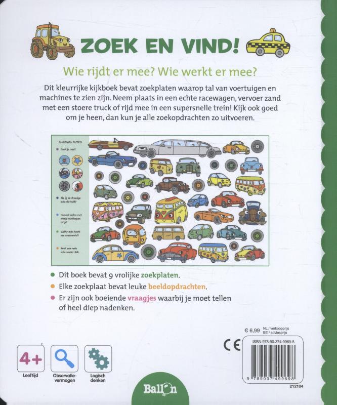 Zoek & vind...Voertuigen en machines / Zoek... en vind! achterkant
