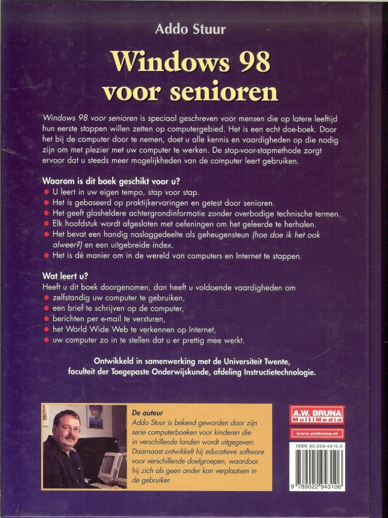 Windows 98 voor senioren achterkant