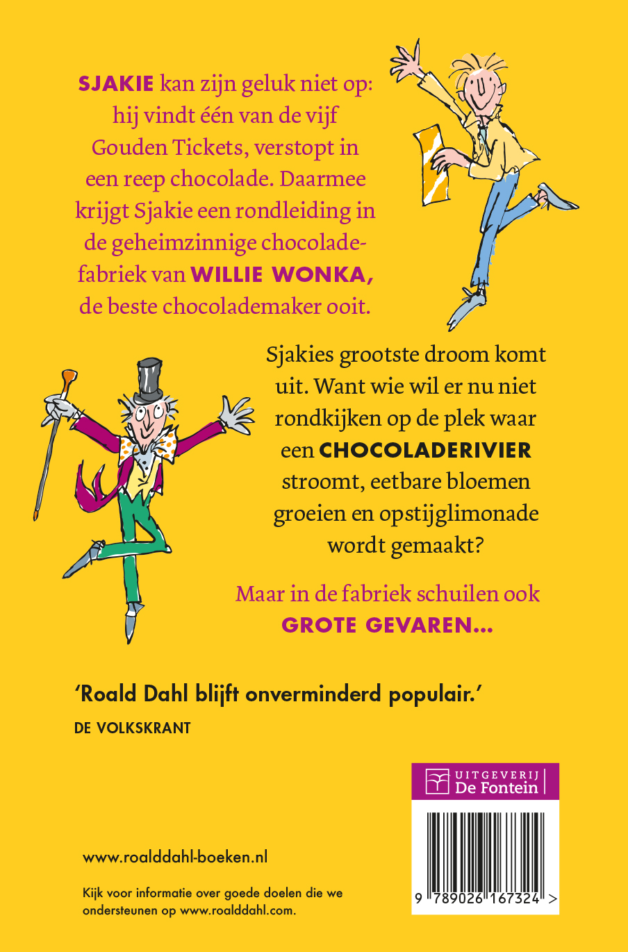Sjakie en de chocoladefabriek achterkant
