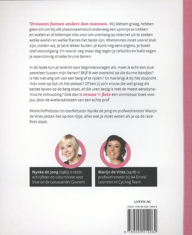 Vrouw & fiets Vrouw & fiets achterkant