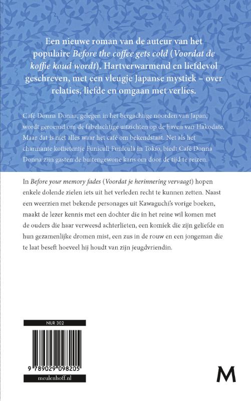 Before your memory fades / Voordat de koffie koud wordt / 3 achterkant
