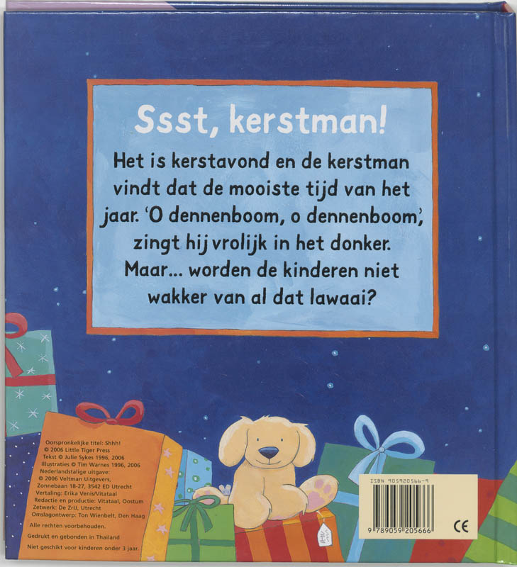 Ssst, kerstman! achterkant