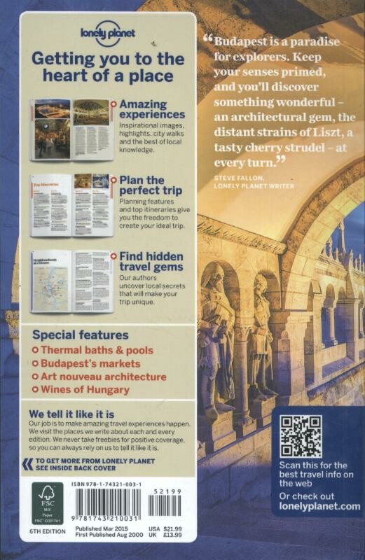 Lonely Planet Budapest dr 6 achterkant