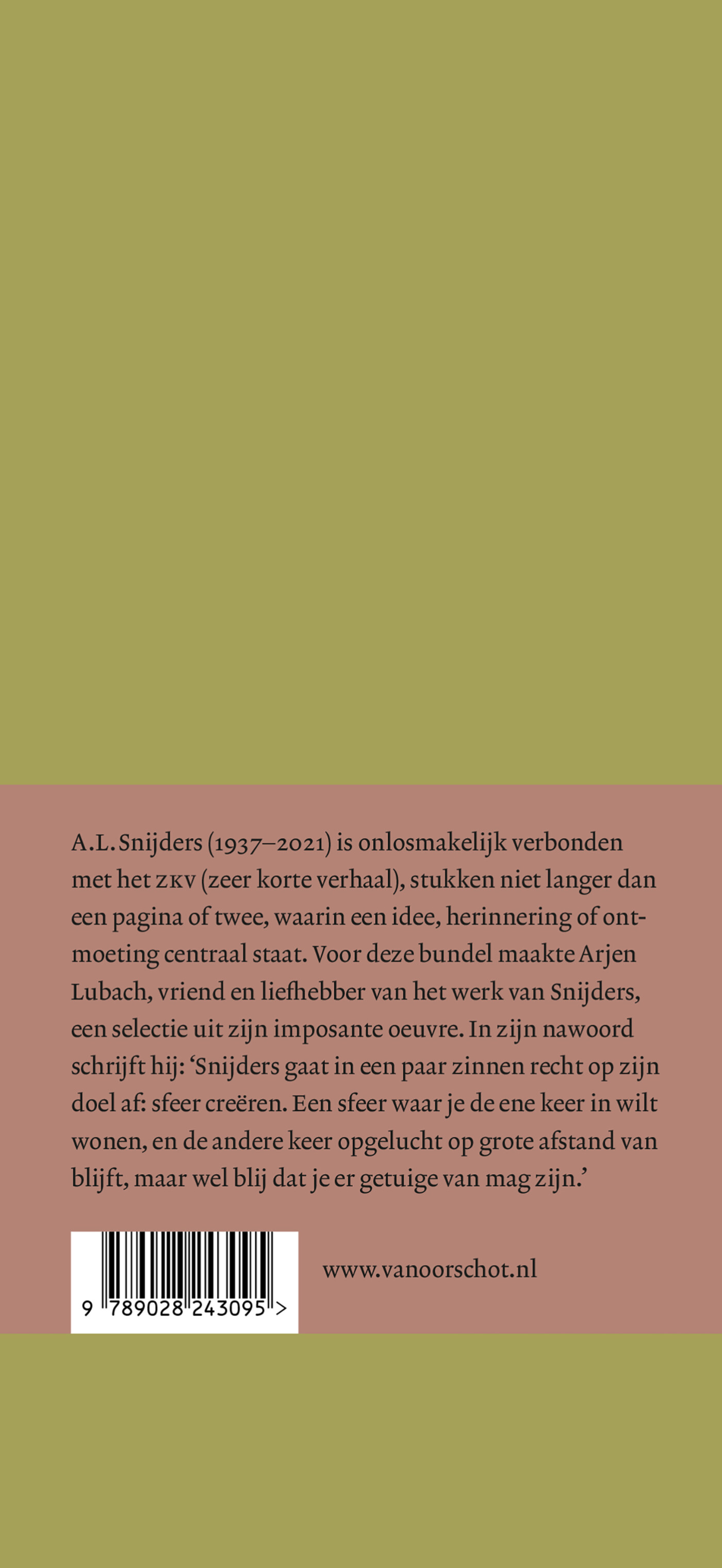 Zeer kort achterkant