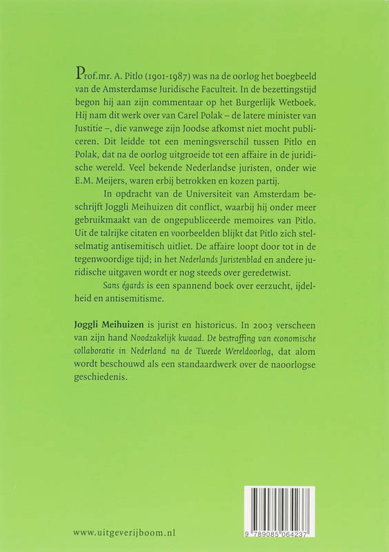 Sans Egards Sans Egards achterkant