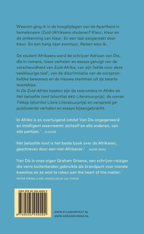 De Zuid-Afrika boeken achterkant