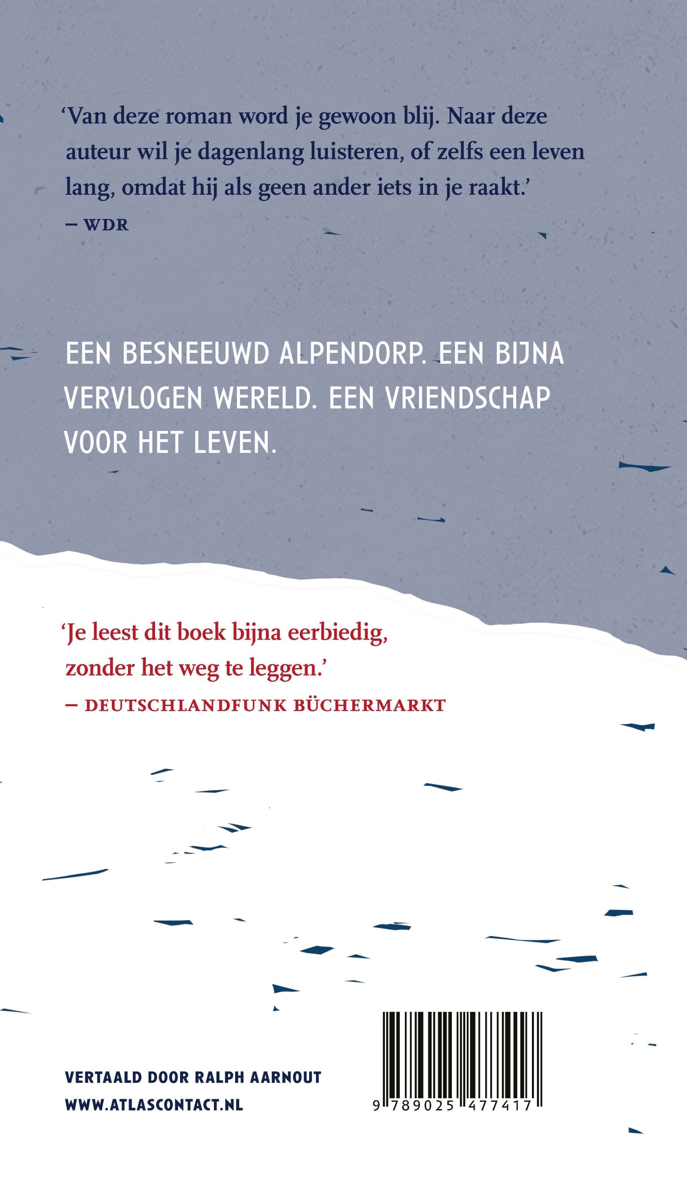 Door de sneeuw achterkant