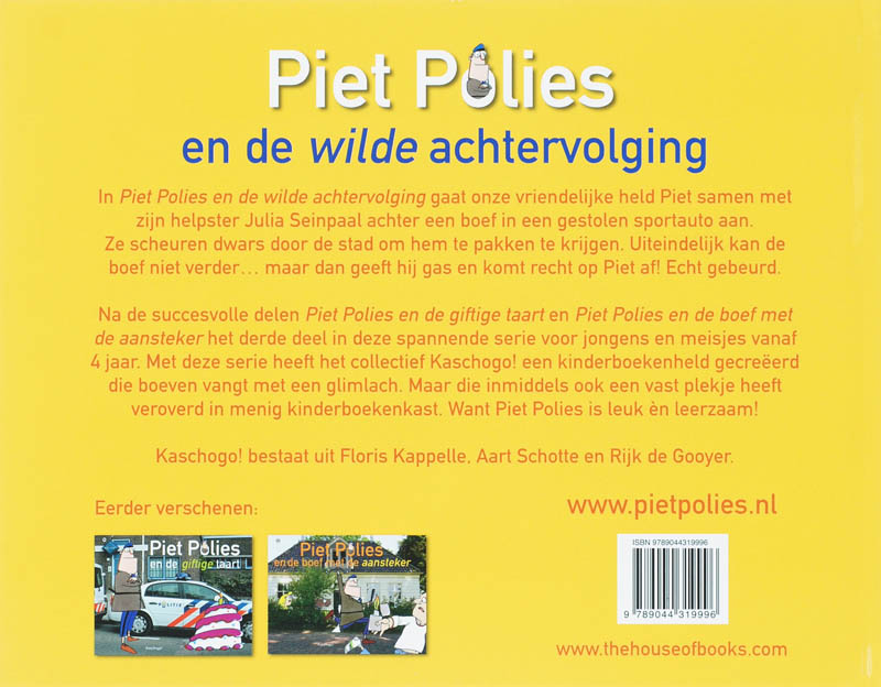 Piet Polies en de wilde achtervolging achterkant