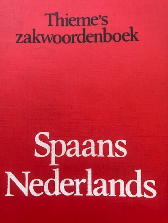 Thieme's zakwoordenboek Spaans neditie