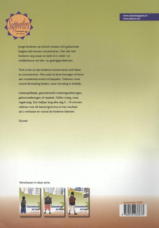 Concentreer en Leer tweede graad achterkant