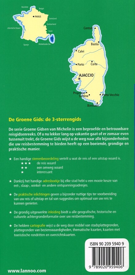Corsica / De Groene Reisgids achterkant
