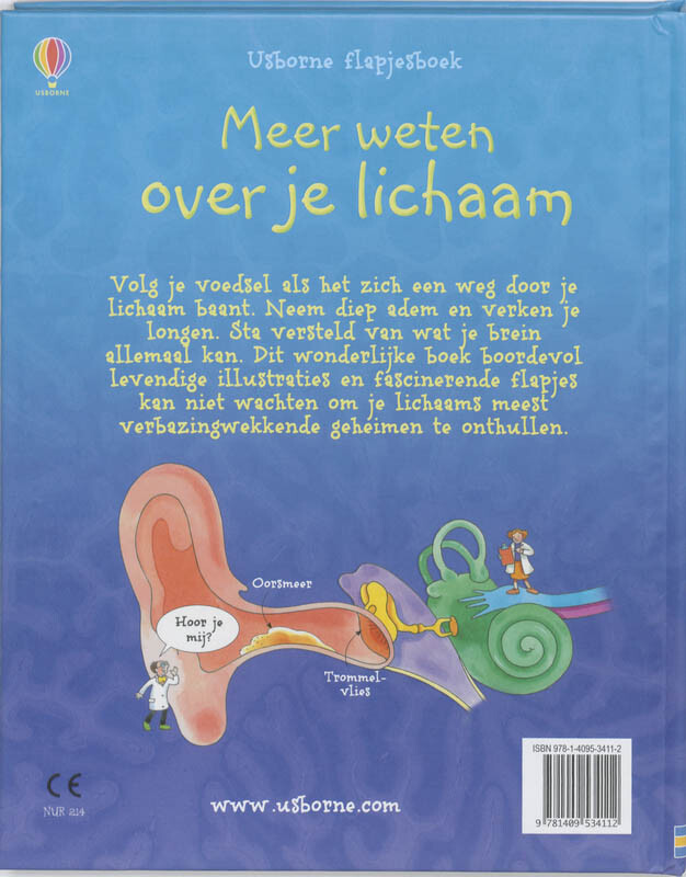 Meer weten over je lichaam / Flapjesboek achterkant