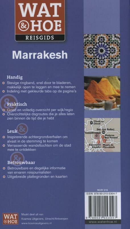 Marrakesh / Wat & Hoe reisgids achterkant