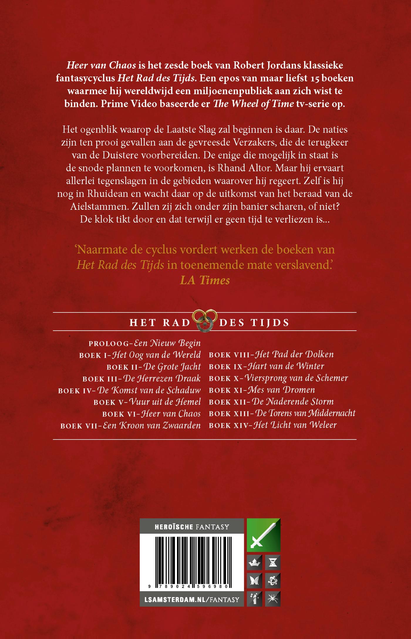 Heer van Chaos / Het Rad des Tijds / 6 achterkant