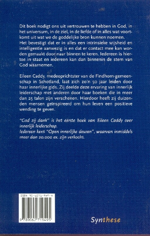 God zij dank achterkant
